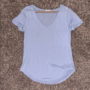 Super cute light blue frocket tee